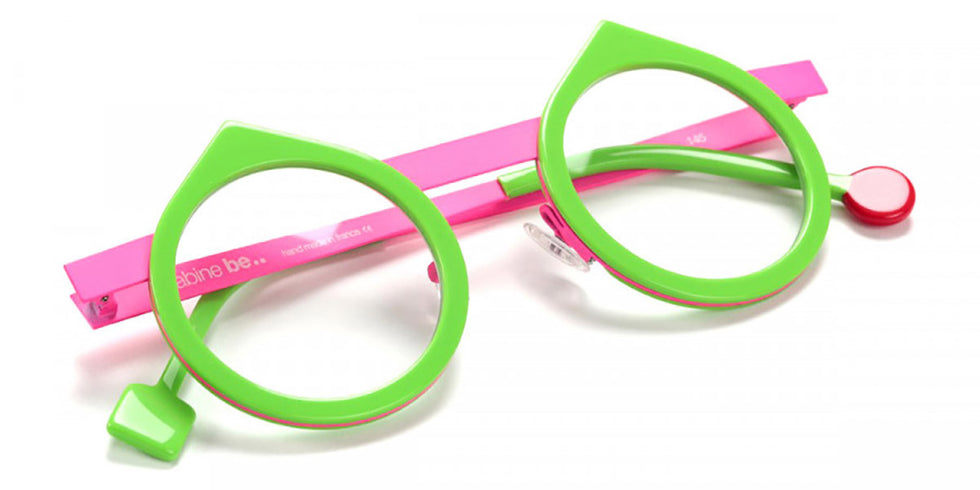 Sabine Be® Be Yin - Shiny Prairie Green / Satin Neon Pink Eyeglasses
