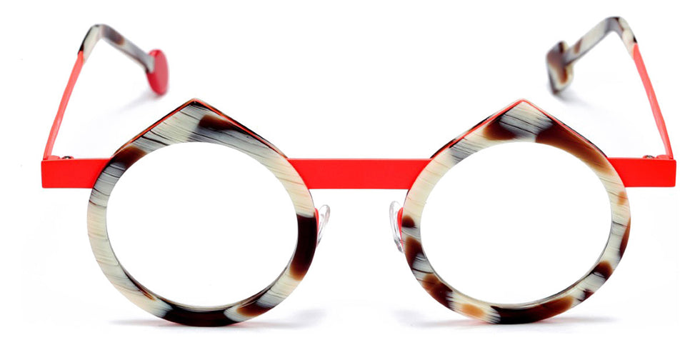 Sabine Be® Be Yin SB Be Yin 486 43 - Shiny Blond Horn / Satin Neon Orange Eyeglasses
