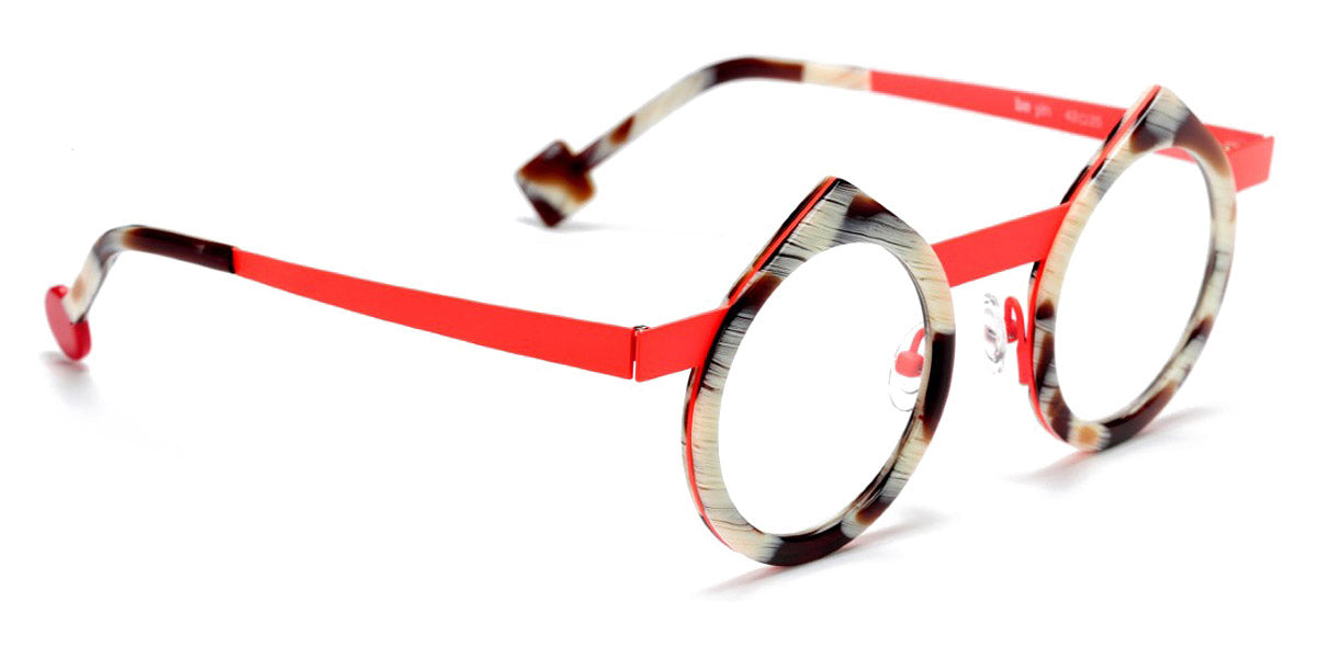 Sabine Be® Be Yin SB Be Yin 486 43 - Shiny Blond Horn / Satin Neon Orange Eyeglasses