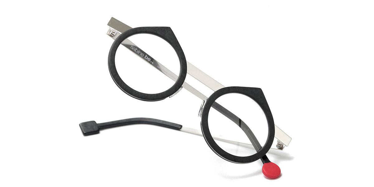 Sabine Be® Be Yin SB Be Yin 519 43 - Matt Marble Mouse Gray / Polished Palladium Eyeglasses