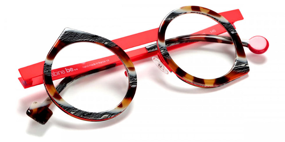 Sabine Be® Be Yoon - Shiny Vintage Tortoise / Satin Neon Orange Eyeglasses