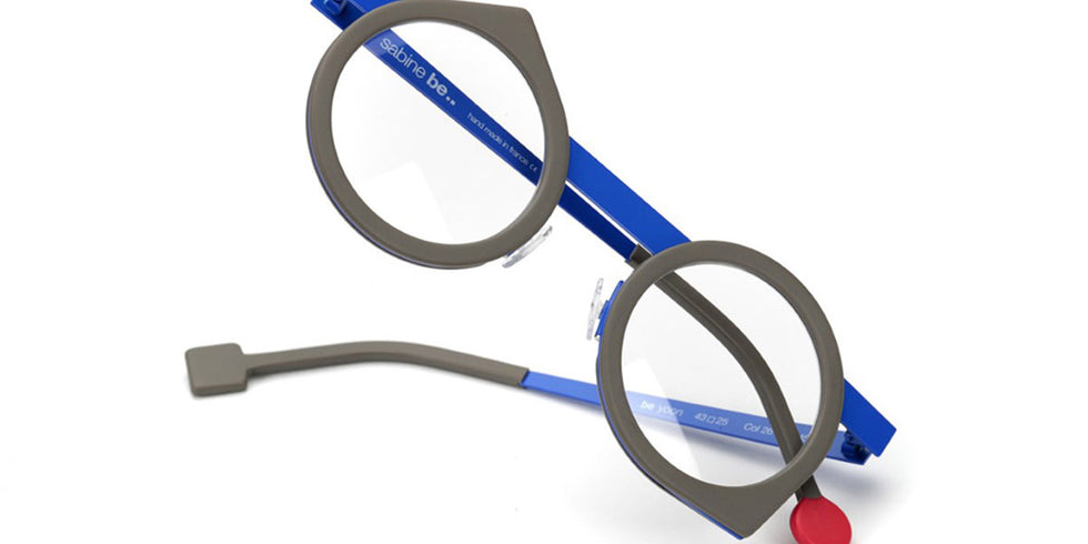 Sabine Be® Be Yoon - Matte Taupe / Satin Blue Klein Eyeglasses