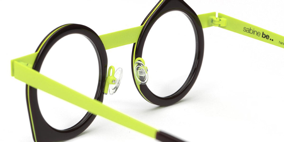Sabine Be® Be Yoon - Shiny Dark Choco / Satin Neon Yellow Eyeglasses