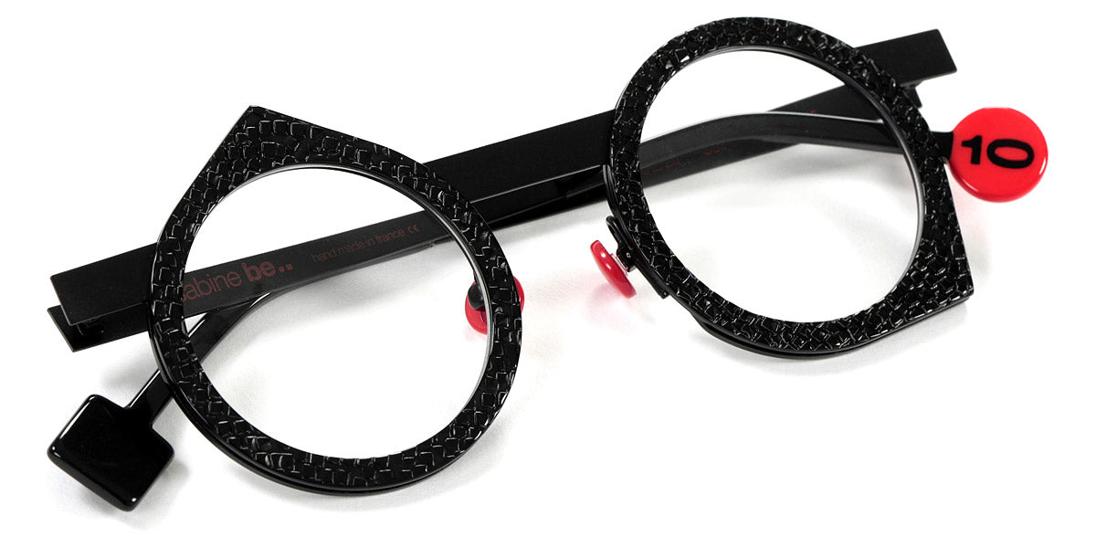 Sabine Be® Be Yoon SB Be Yoon black06 43 - Shiny Black Galucha / Satin Black Eyeglasses