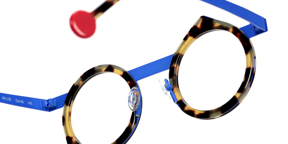 Sabine Be® Be Yoon SB Be Yoon 06 43 - Shiny Tokyo Tortoise / Satin Blue Majorelle Eyeglasses