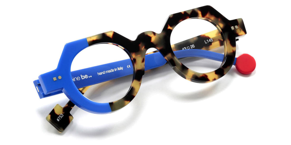 Sabine Be® Be Zoulou SB Be Zoulou 753 43 - Shiny Tokyo Tortoiseshell / Shiny Majorelle Blue Eyeglasses