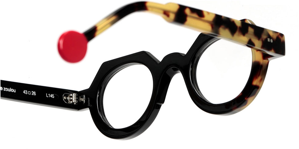 Sabine Be® Be Zoulou SB Be Zoulou 760 43 - Shiny Black / Shiny Tokyo Tortoise Eyeglasses