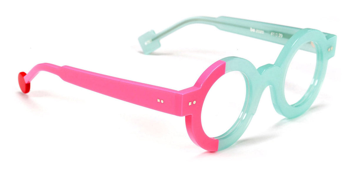 Sabine Be® Be Zozo SB Be Zozo 751 41 - Shiny Opal Turquoise / Shiny Neon Pink Eyeglasses