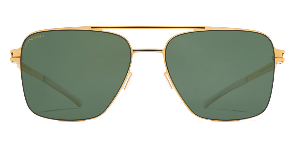 Mykita® BERNIE MYK BERNIE Gold/Black / Polarized Pro Green 15 56 - Gold/Black / Polarized Pro Green 15 Sunglasses