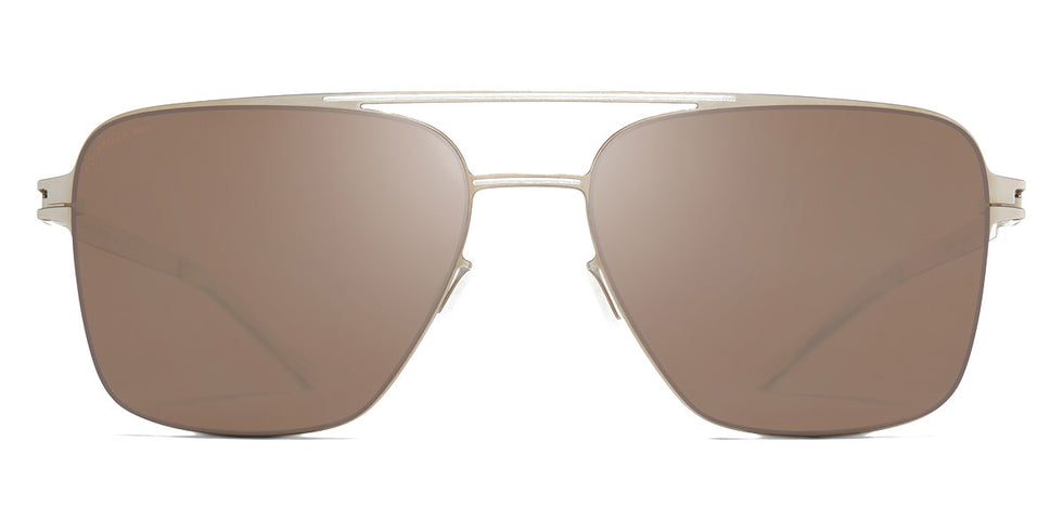 Mykita® BERNIE MYK BERNIE Silver/White / Polarized Pro Hi-Con Brown 56 - Silver/White / Polarized Pro Hi-Con Brown Sunglasses