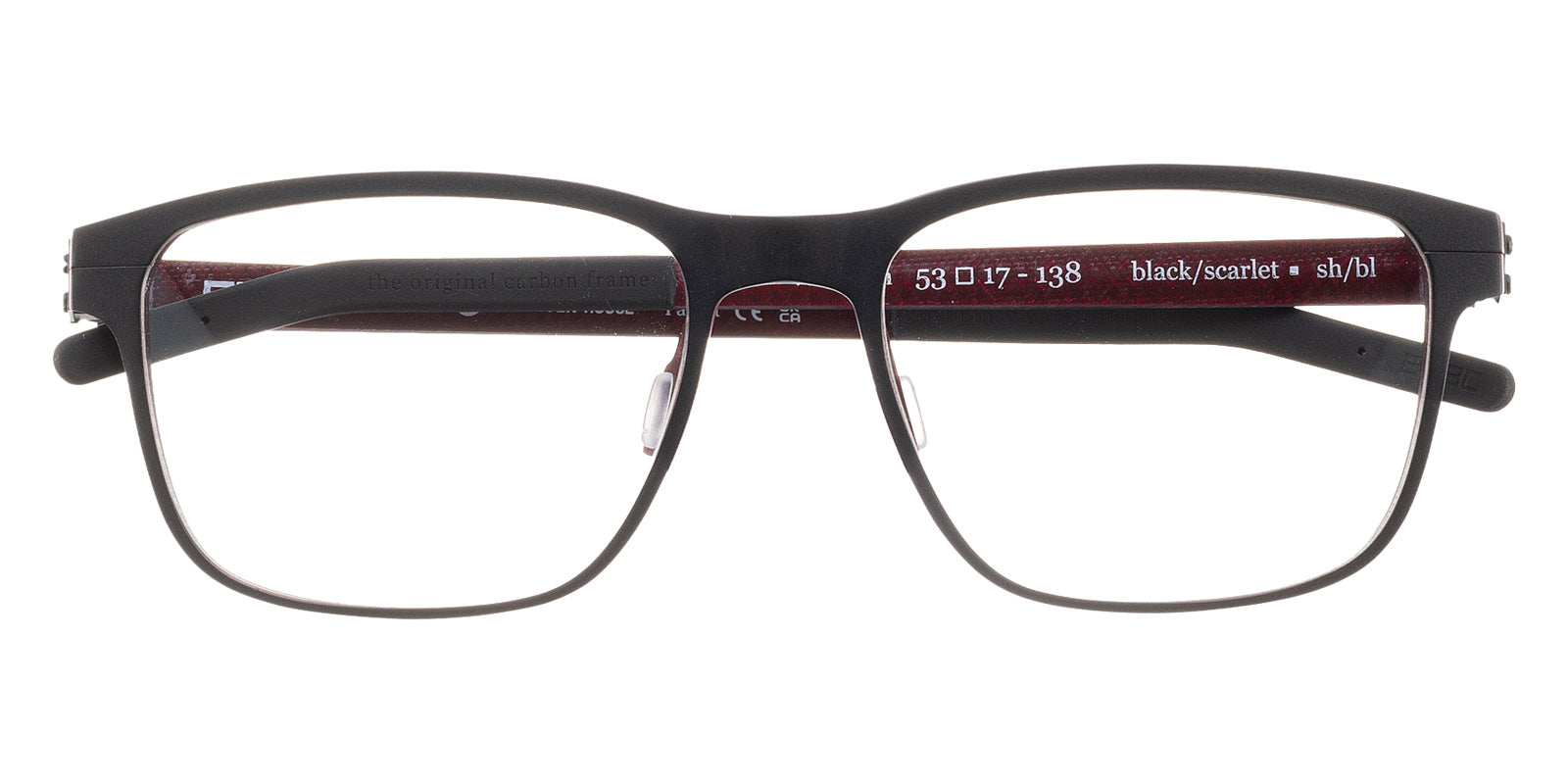 BLAC® WILLIAM Eyeglasses - BLACK-SCARLET