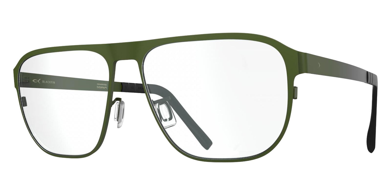 Blackfin® BAYSHORE Eyeglasses - ARMY DARK GREEN/BLACKFIN BLACK 1887