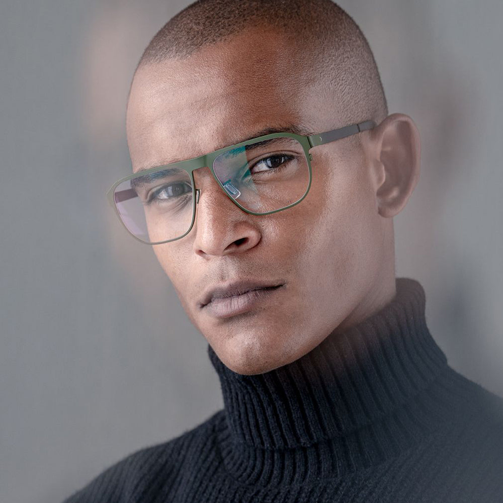Blackfin® BAYSHORE Eyeglasses - ARMY DARK GREEN/BLACKFIN BLACK 1887
