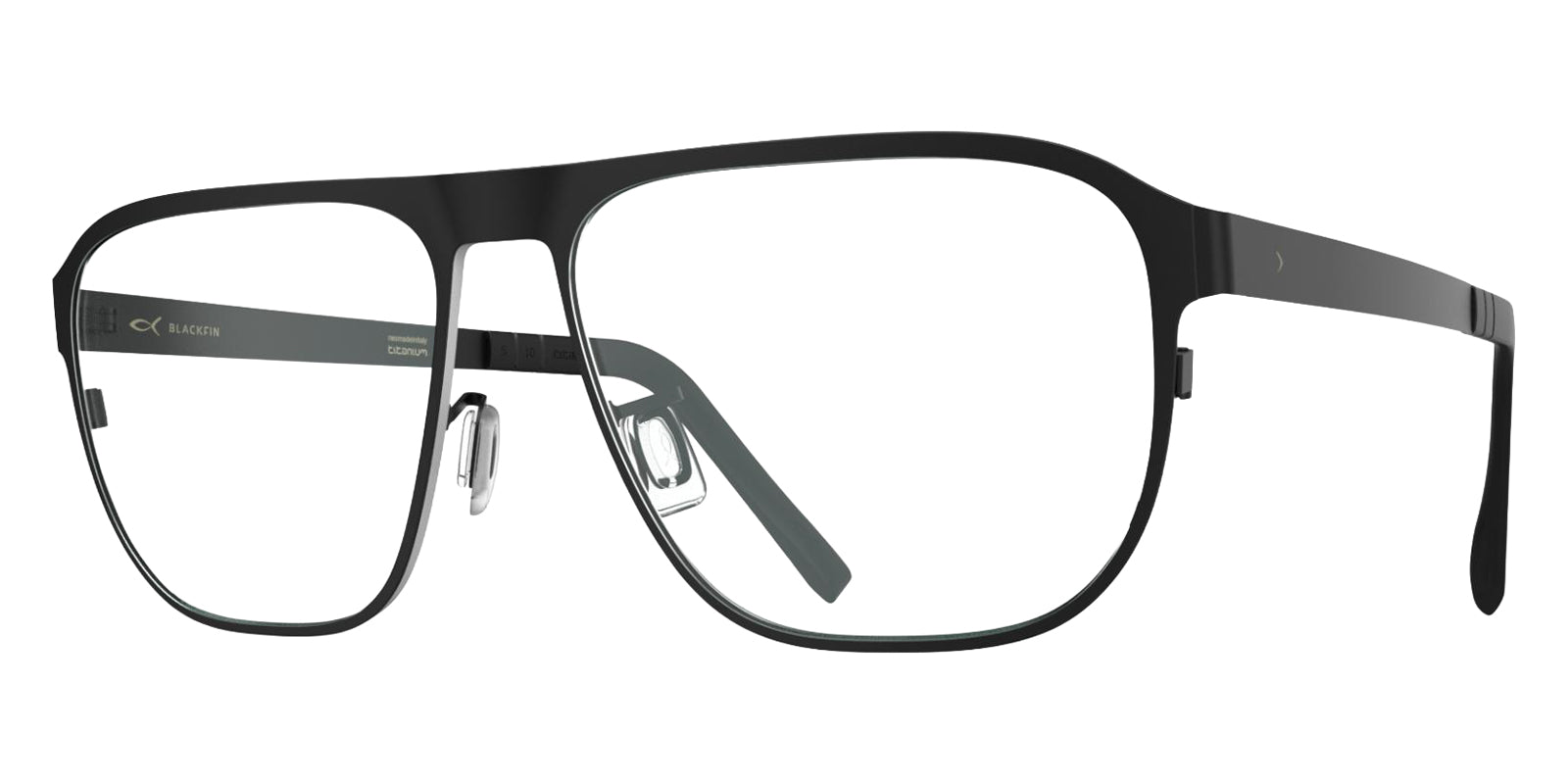 Blackfin® BAYSHORE Eyeglasses - MATT BLACK/FROSTED GRAY 1752