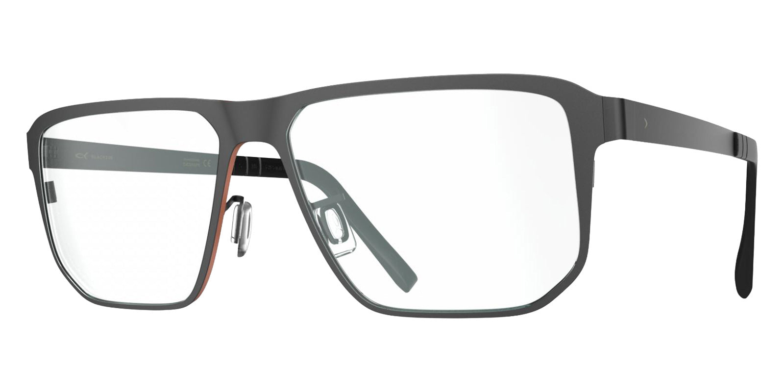 Blackfin® BISCAYNE Eyeglasses BLF BISCAYNE OP 1959 57 - Lava Gray/Paprika Orange