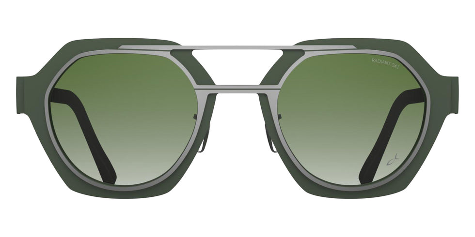 Blackfin® CORONADO BLF CORONADO SATIN SILVER/AVOCADO GREEN/R041 1944 49 Sunglasses - SATIN SILVER/AVOCADO GREEN/R041 1944