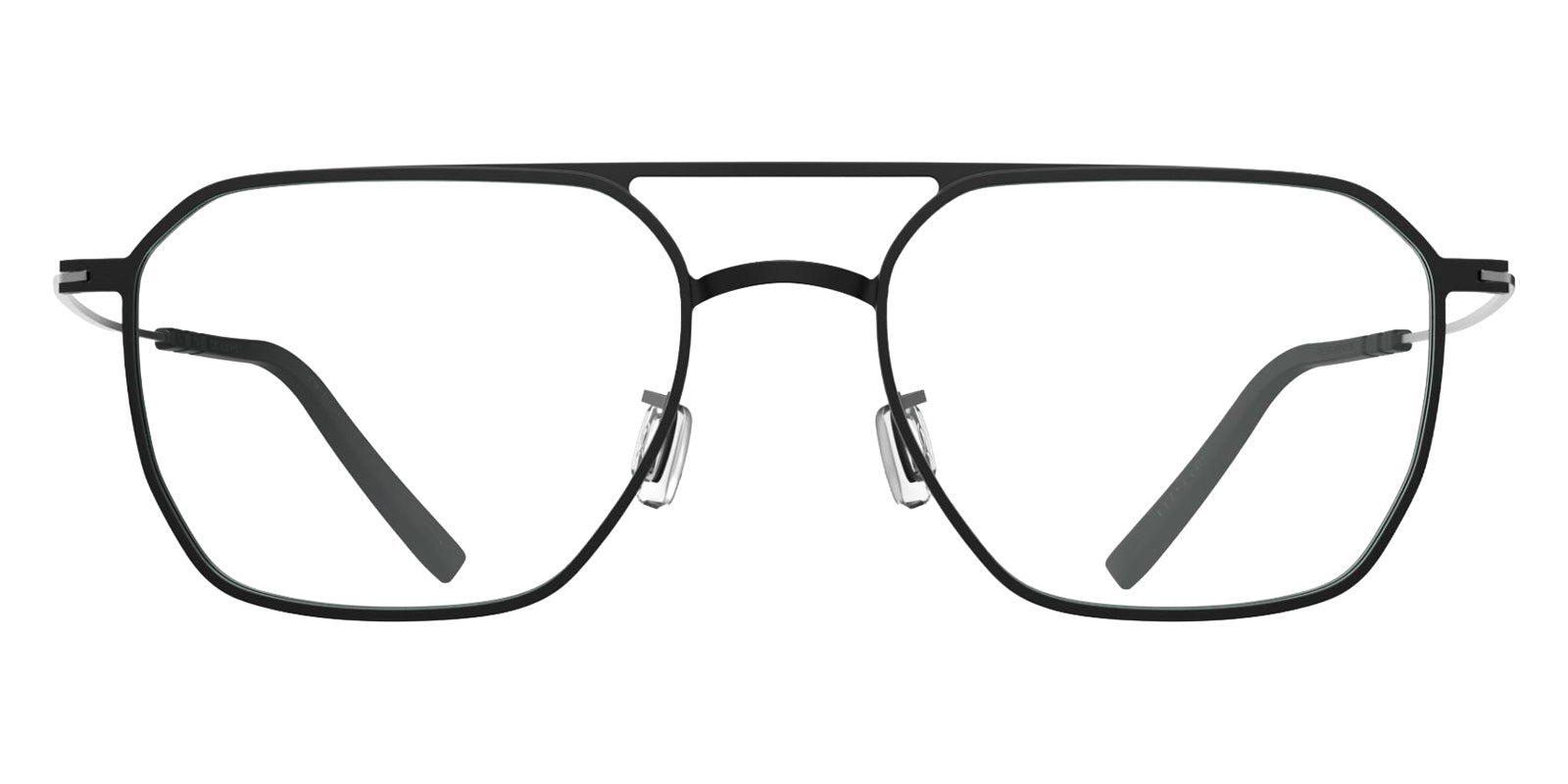 Blackfin® DAVENPORT BLF DAVENPORT BLACKFIN BLACK/SATIN SILVER 1852 56 Eyeglasses - BLACKFIN BLACK/SATIN SILVER 1852