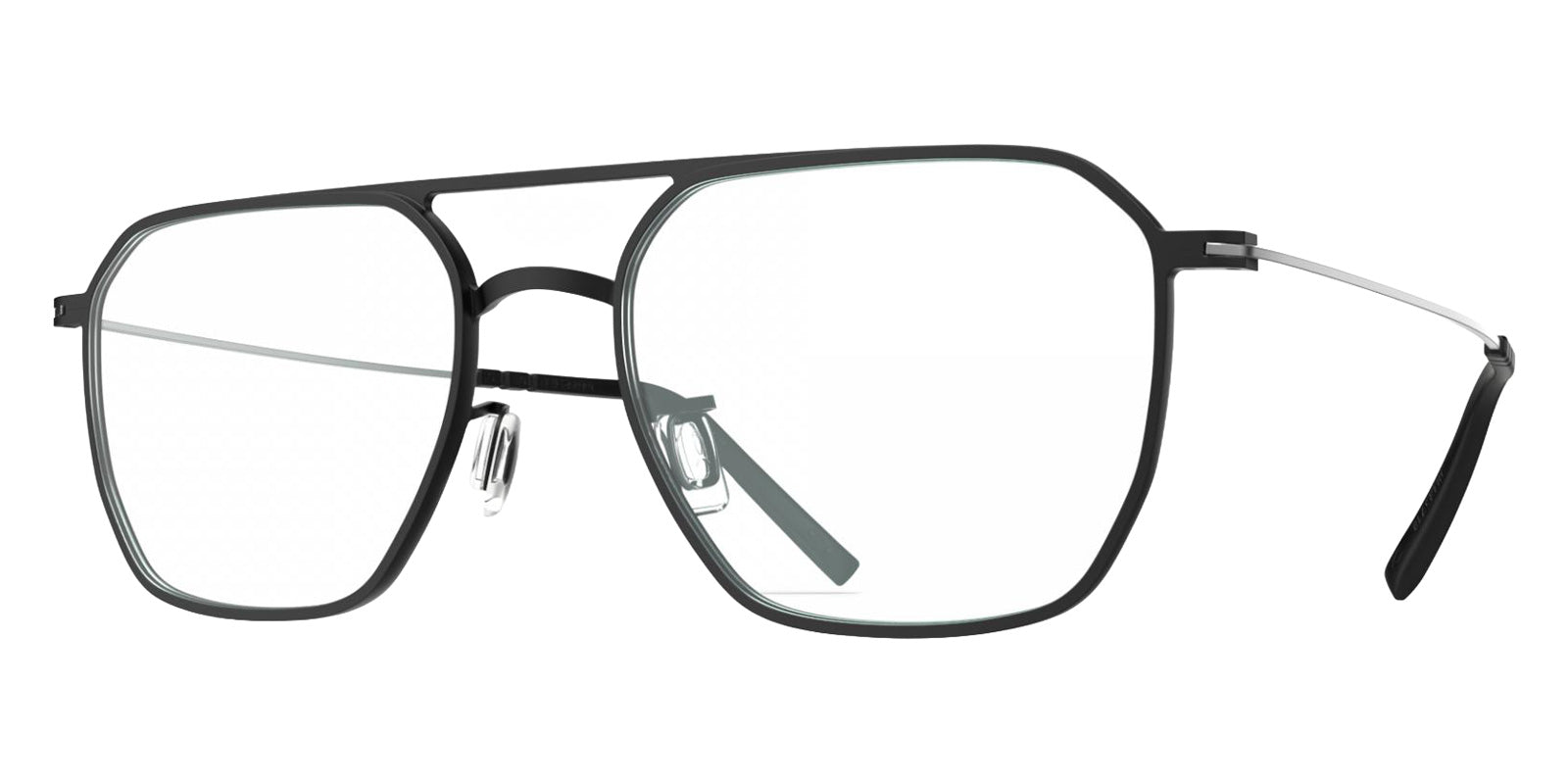 Blackfin® DAVENPORT BLF DAVENPORT BLACKFIN BLACK/SATIN SILVER 1852 56 Eyeglasses - BLACKFIN BLACK/SATIN SILVER 1852
