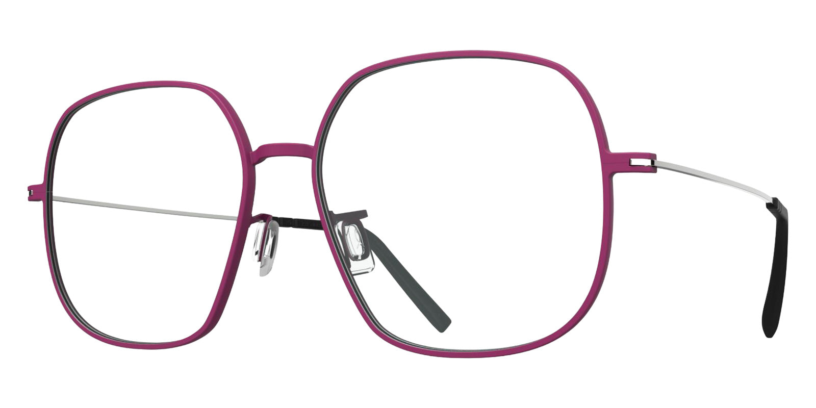 Blackfin® DEL MAR BLF DEL MAR ORCHID PINK/SHINY SILVER 1894 56 Eyeglasses - ORCHID PINK/SHINY SILVER 1894