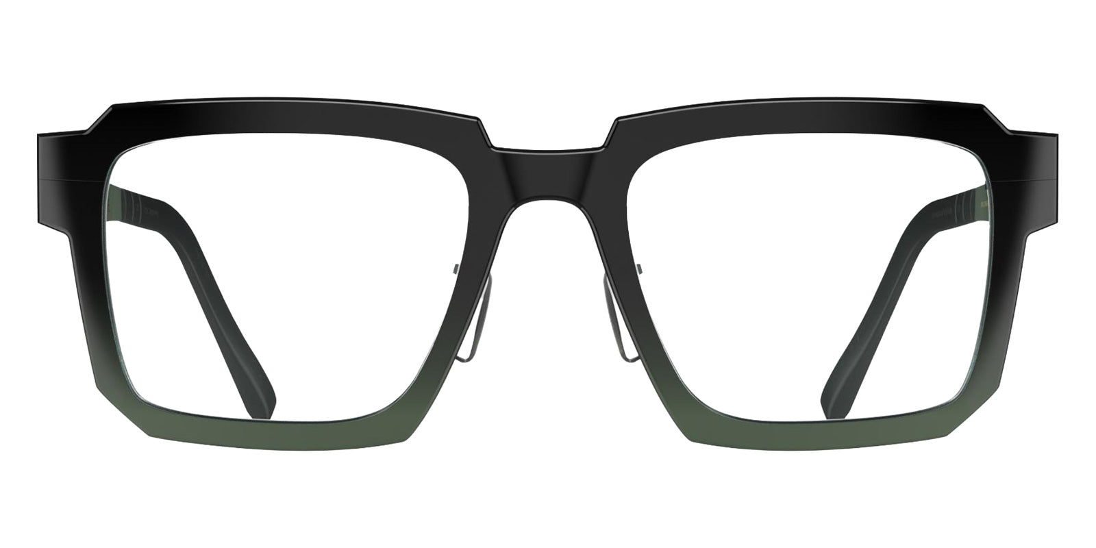 Blackfin® FLATIRON Eyeglasses BLF FLATIRON OP 1985 53 - Shiny Black Gold/Avocado Green
