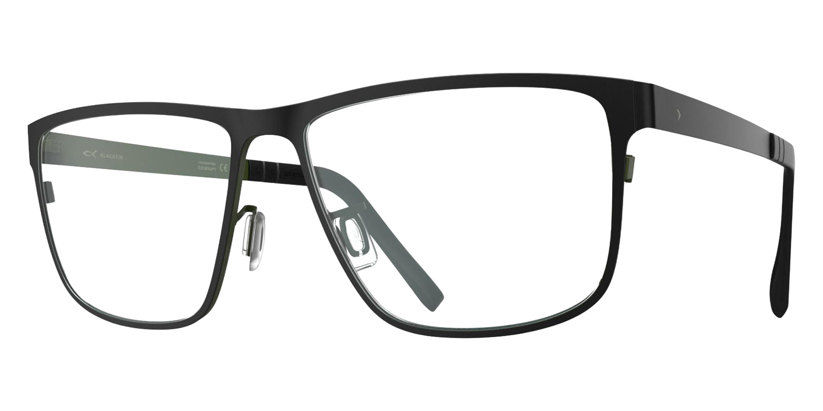 Blackfin® HALIFAX Eyeglasses - BLACKFIN BLACK/OLIVE GREEN 1665