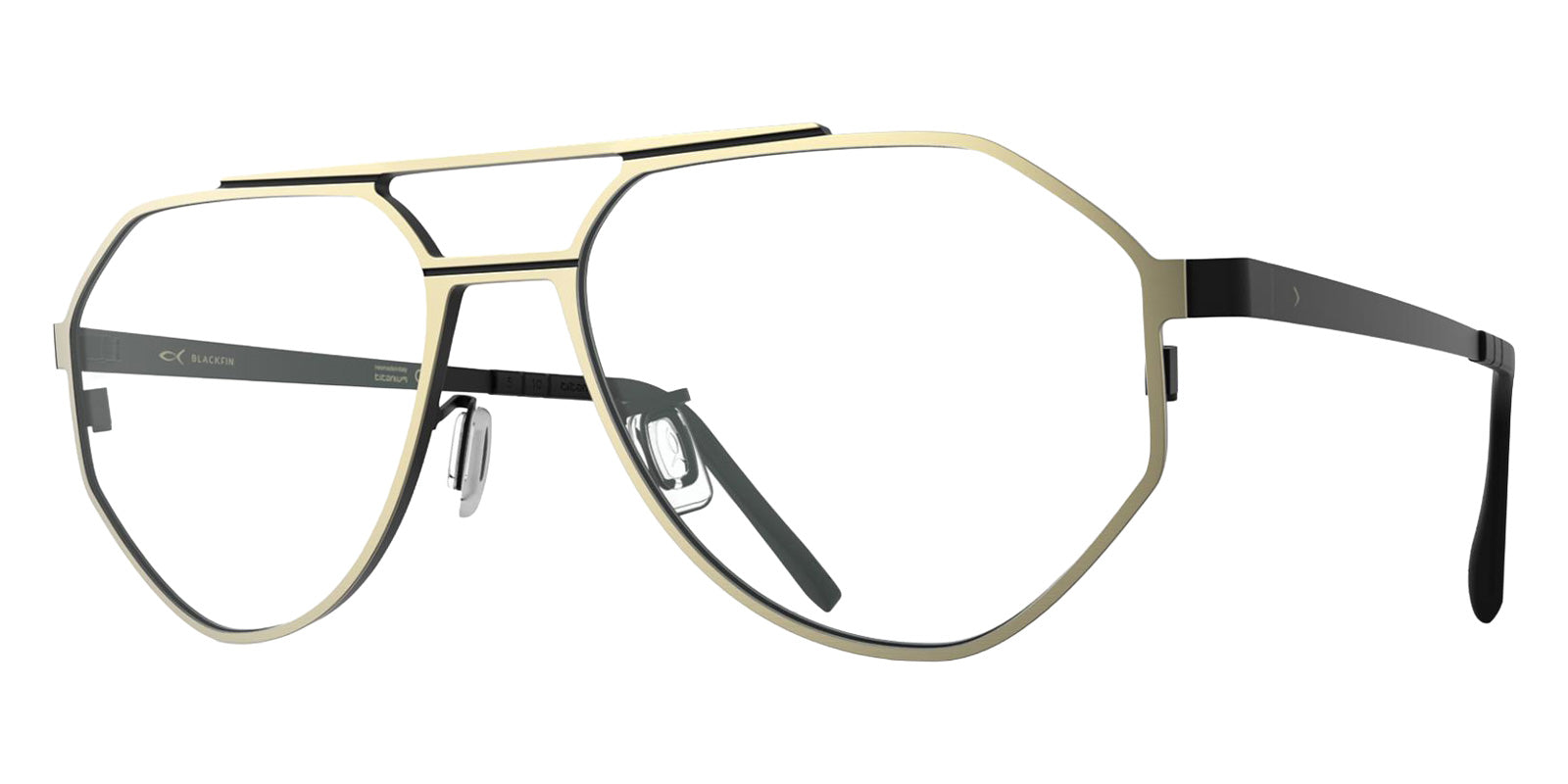 Blackfin® HAMILTON Eyeglasses BLF HAMILTON OP 1857 55 - Satin Light Gold/Blackfin Black
