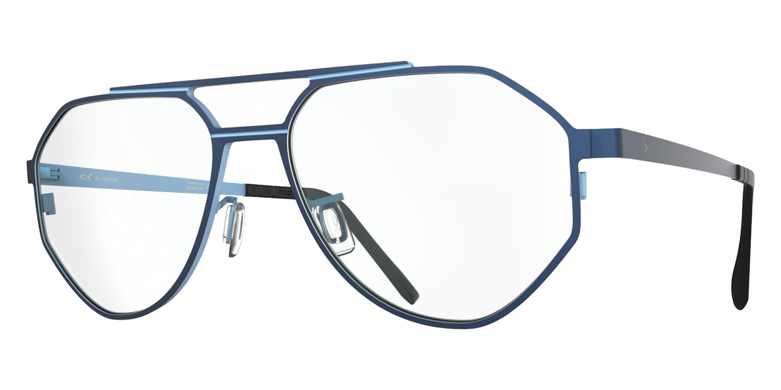 Blackfin® HAMILTON Eyeglasses BLF HAMILTON OP 1979 55 - Galaxy Blue/Artic Blue