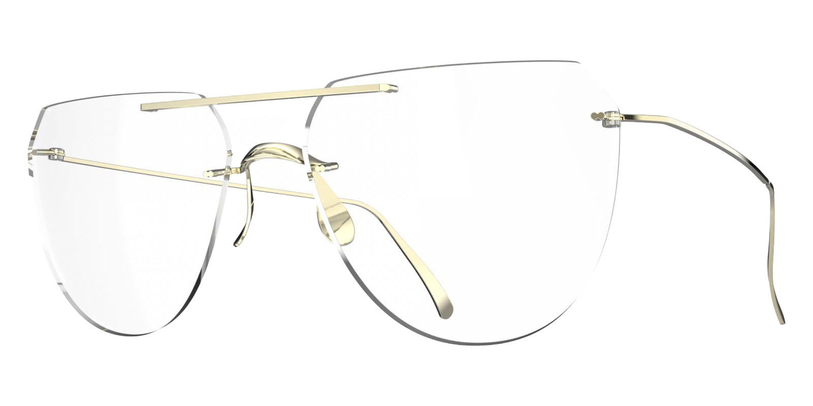 Blackfin® INFINITY 02 Eyeglasses - SHINY LIGHT GOLD 1806