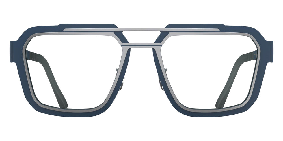 Blackfin® IRON HARBOR BLF IRON HARBOR SATIN SILVER/SHADOW DARK BLUE 1846 56 Eyeglasses - SATIN SILVER/SHADOW DARK BLUE 1846