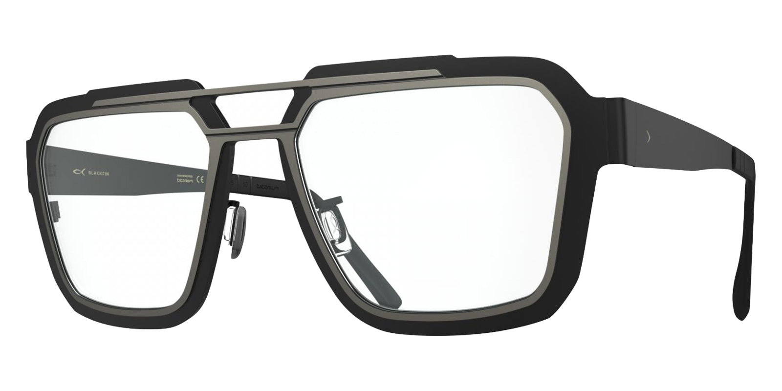 Blackfin® IRON HARBOR BLF IRON HARBOR STONE GRAY/BLACKFIN BLACK 1585 56 Eyeglasses - STONE GRAY/BLACKFIN BLACK 1585