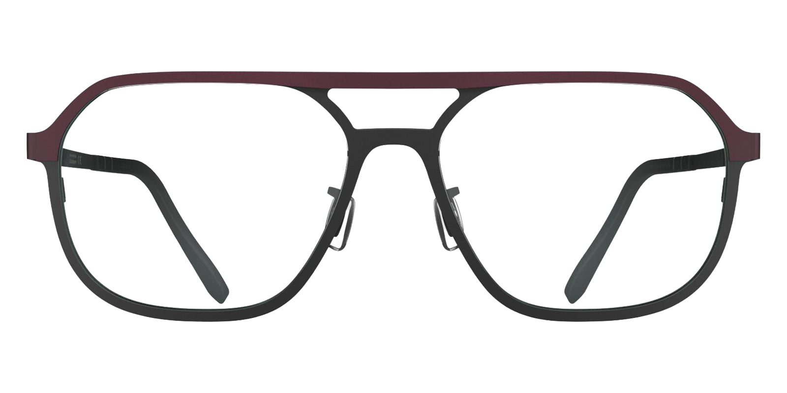 Blackfin® LOPEZ Eyeglasses - DAMASCUS BURGUNDY/LAVA GRAY 1874