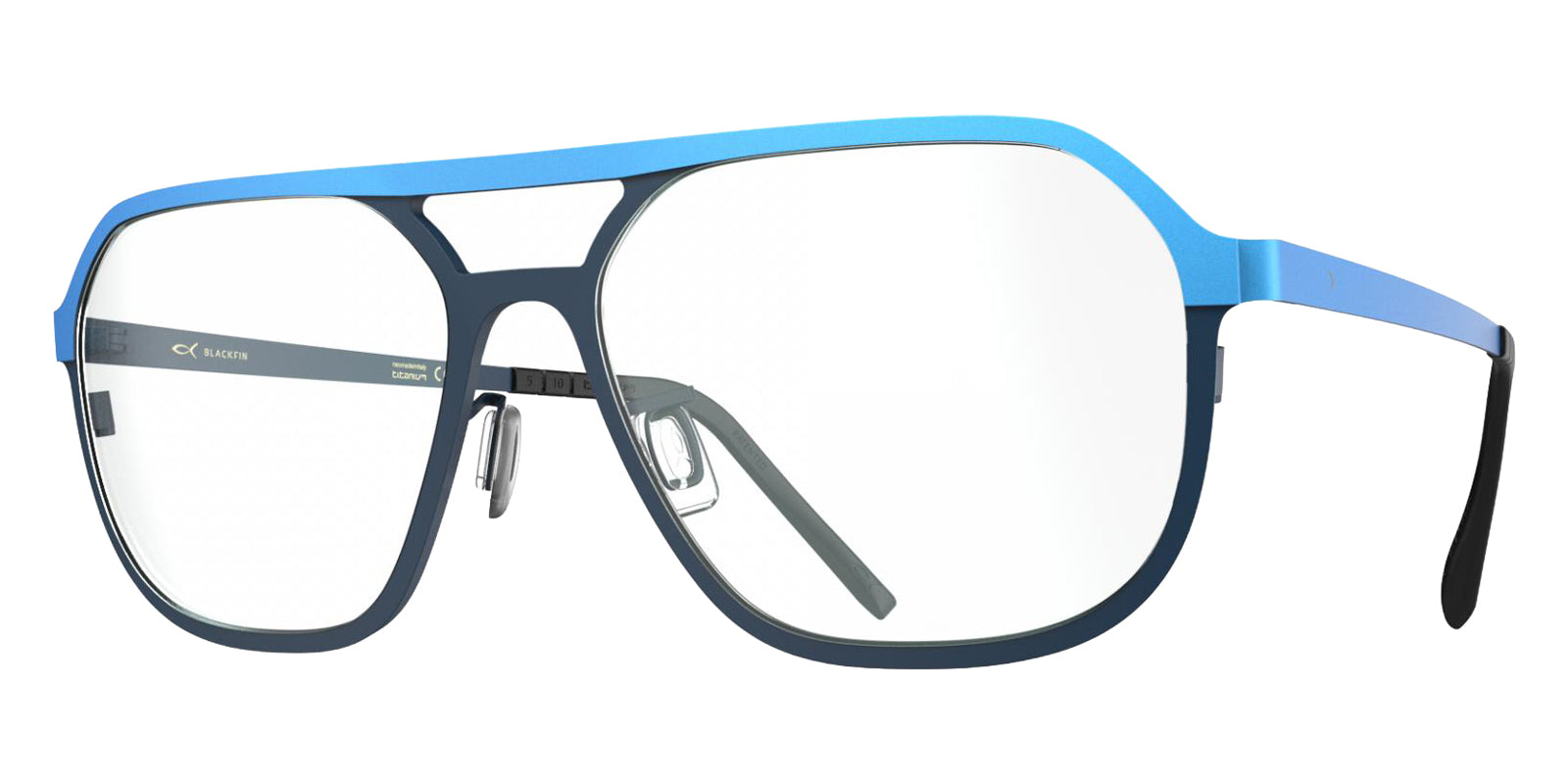 Blackfin® LOPEZ Eyeglasses - TROPICAL BLUE/SHADOW DARK BLUE 1873