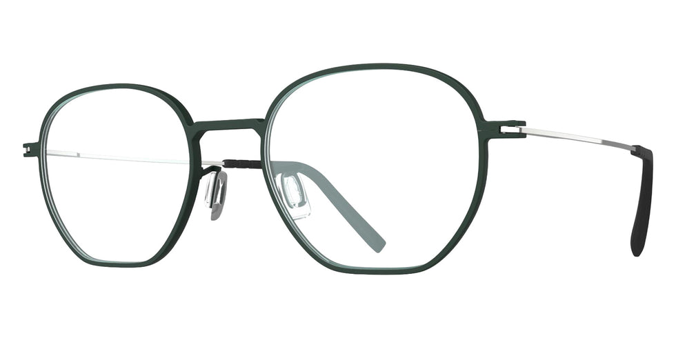 Blackfin® NILES Eyeglasses BLF NILES OP 1982 48 - Hunter Green/Shiny Silver