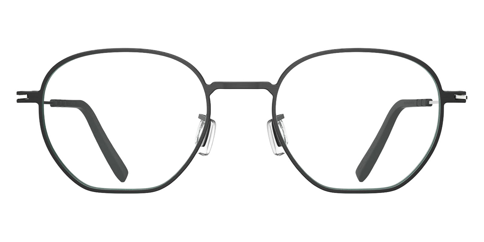 Blackfin® NILES Eyeglasses BLF NILES OP 1986 48 - Brushed Black/Shiny Silver
