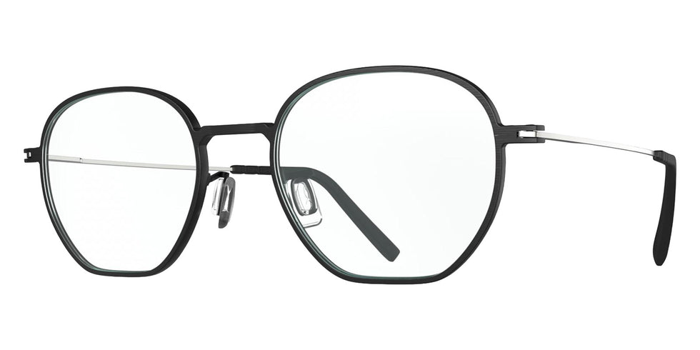 Blackfin® NILES Eyeglasses BLF NILES OP 1986 48 - Brushed Black/Shiny Silver