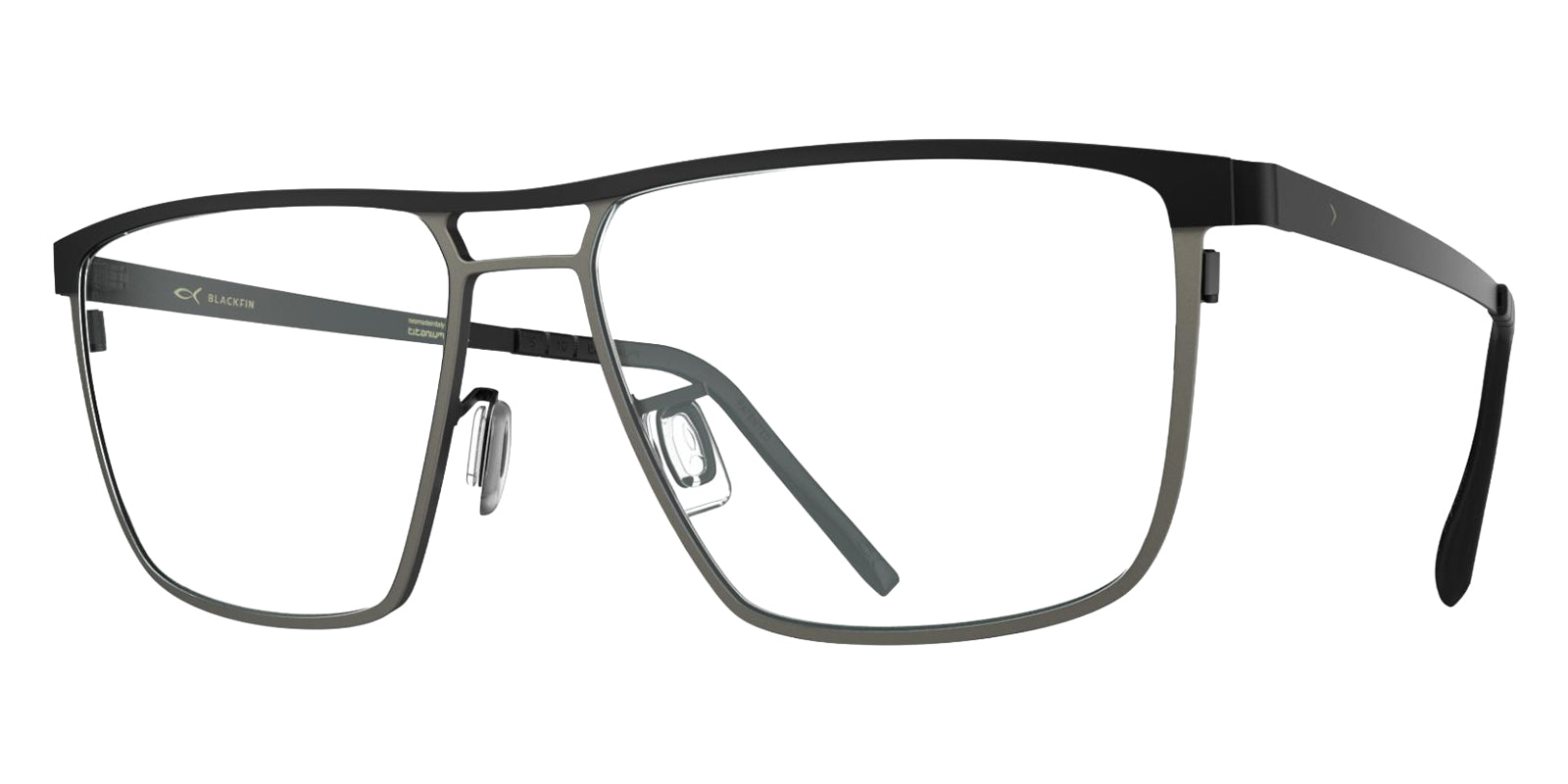 Blackfin® OCEANCREST Eyeglasses - BLACKFIN BLACK/GUNMETAL GRAY 1658