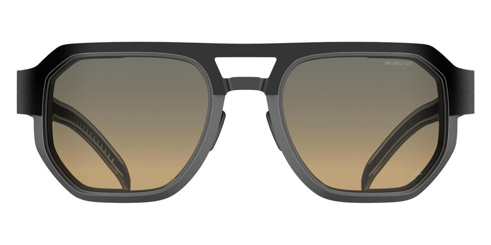 Blackfin® PROMETHEUS TWO BLF PROMETHEUS TWO OBSIDIAN BLACK GOLD TITANIUM FRAME/RUTHENIUM DETAILS/WARM GREY-GOLDEN BEIGE RADIANT LENSES 1950 53 Sunglasses - OBSIDIAN BLACK GOLD TITANIUM FRAME/RUTHENIUM DETAILS/WARM GREY-GOLDEN BEIGE RADIANT LENSES 1950