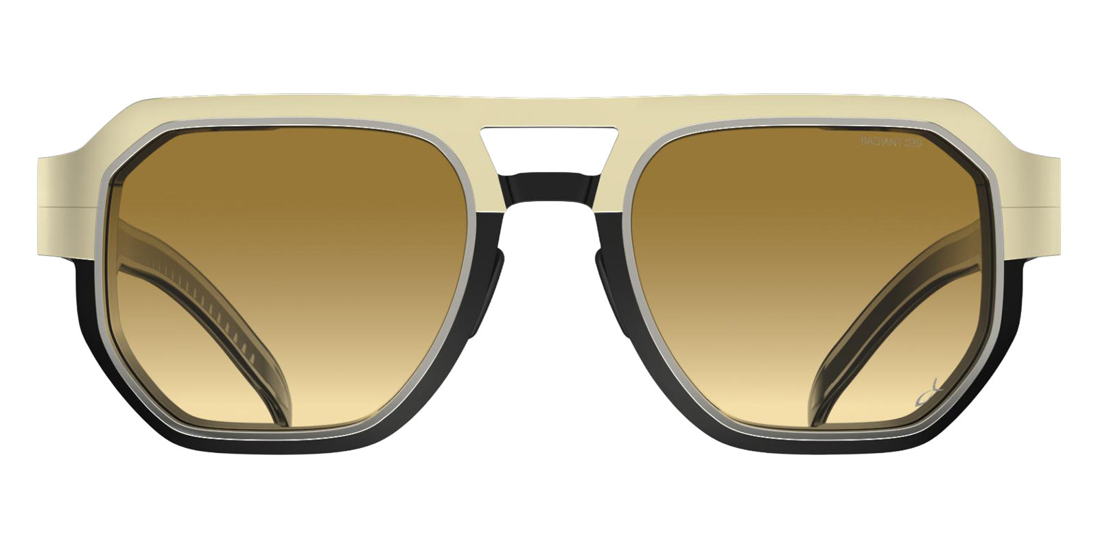 Blackfin® PROMETHEUS TWO BLF PROMETHEUS TWO SHINY LIGHT GOLD TITANIUM FRAME/PALLADIUM DETAILS/GRADIENT LIGHT BROWN HAZE RADIANT LENSES 1951 53 Sunglasses - SHINY LIGHT GOLD TITANIUM FRAME/PALLADIUM DETAILS/GRADIENT LIGHT BROWN HAZE RADIANT LENSES 1951