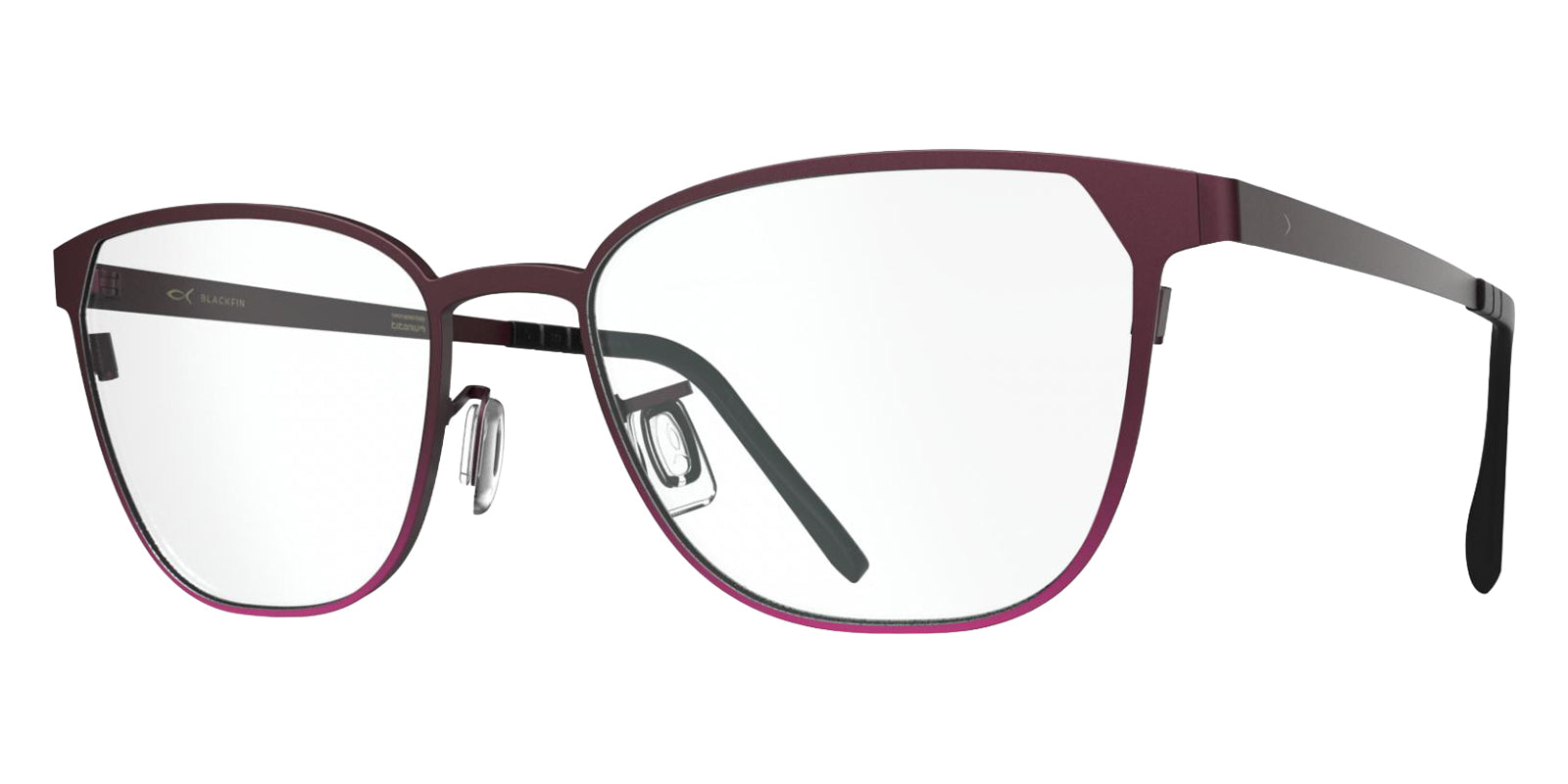 Blackfin® ROSLYN Eyeglasses - DAMASCUS BURGUNDY/ORCHID PINK 1871