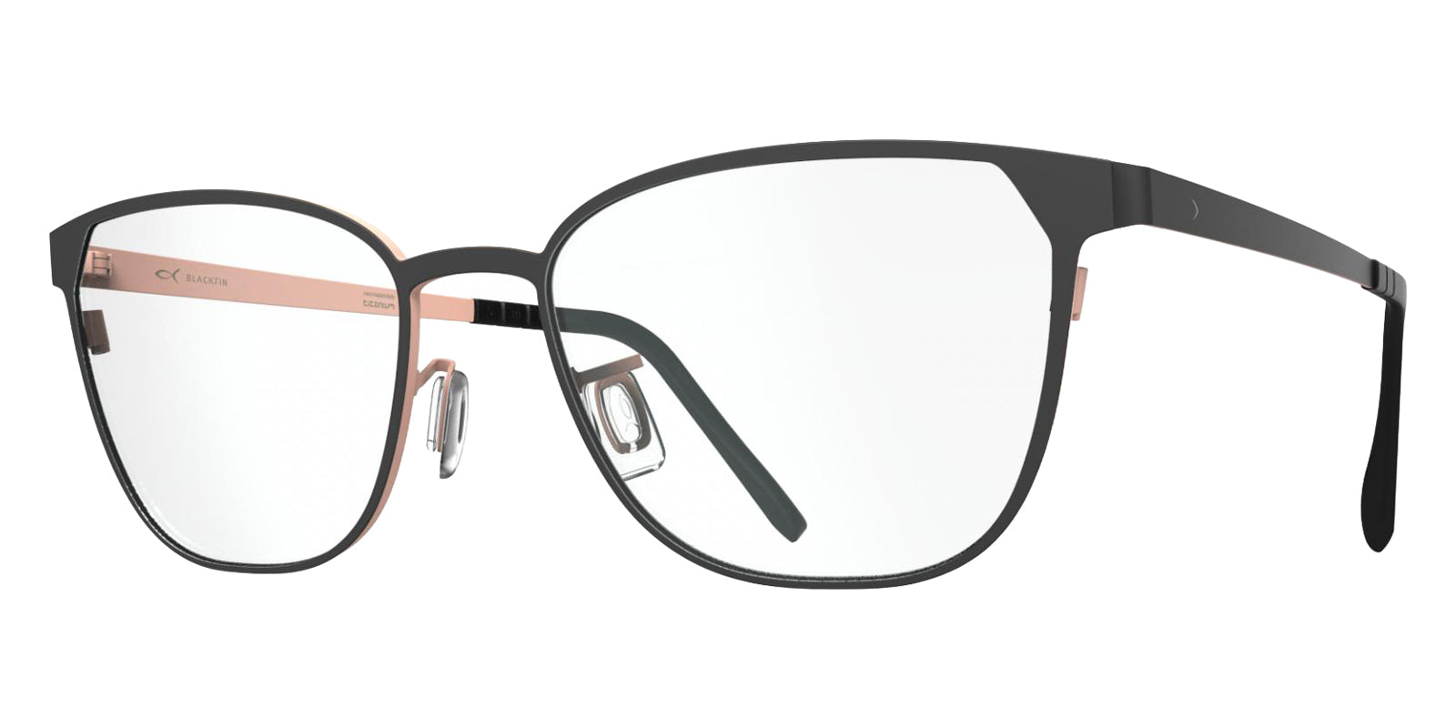 Blackfin® ROSLYN Eyeglasses - SMOKY BROWN/BLUSH PINK 1826