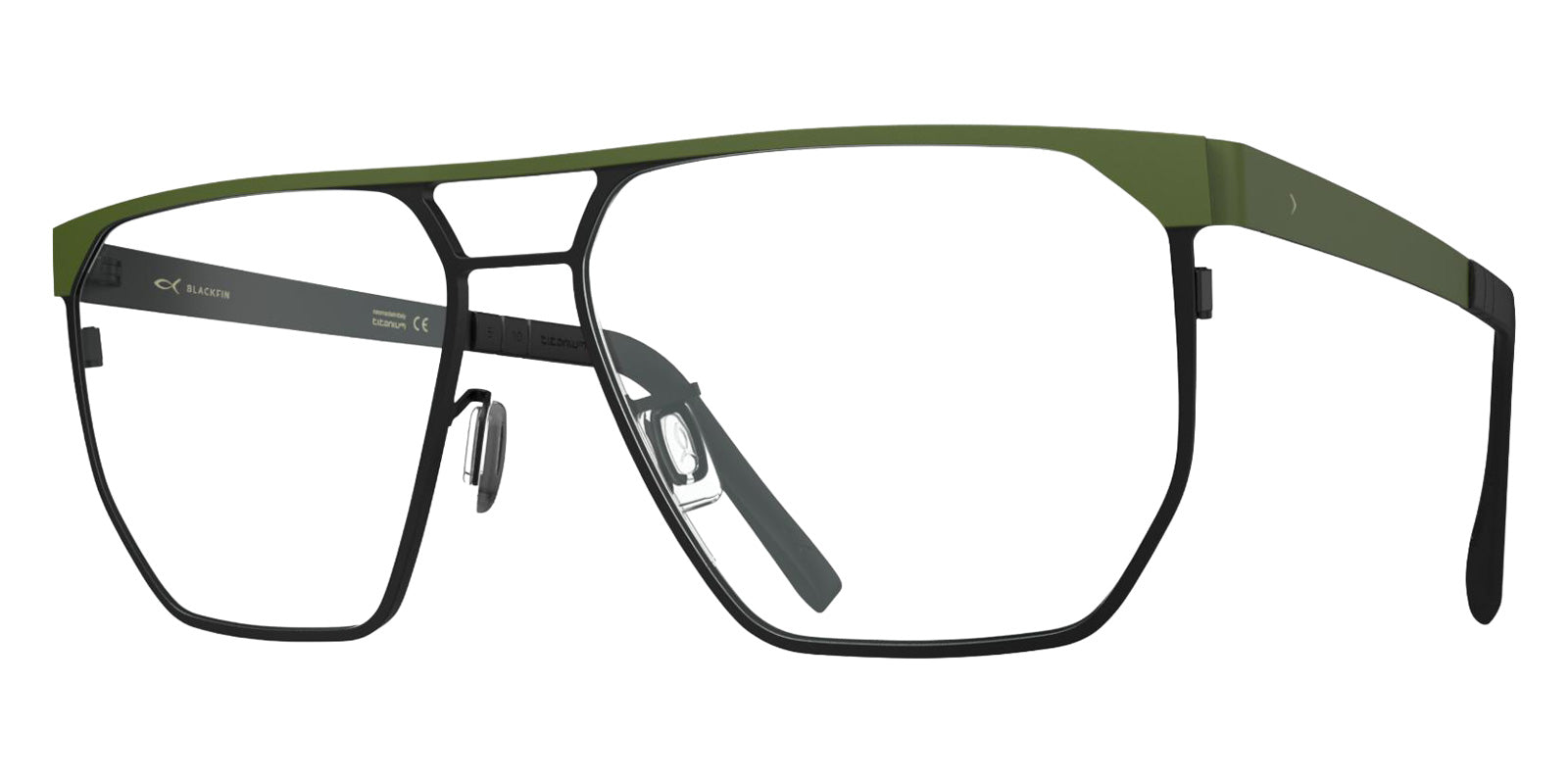 Blackfin® SANDPOINT BLF SANDPOINT ARMY DARK GREEN/BLACKFIN BLACK 1919 58 Eyeglasses - ARMY DARK GREEN/BLACKFIN BLACK 1919