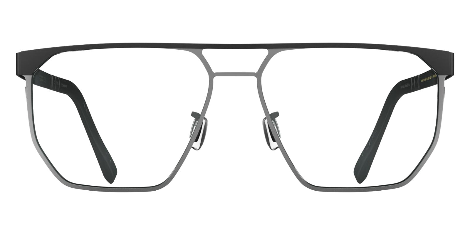 Blackfin® SANDPOINT BLF SANDPOINT BLACKFIN BLACK/SATIN SILVER 1920 58 Eyeglasses - BLACKFIN BLACK/SATIN SILVER 1920