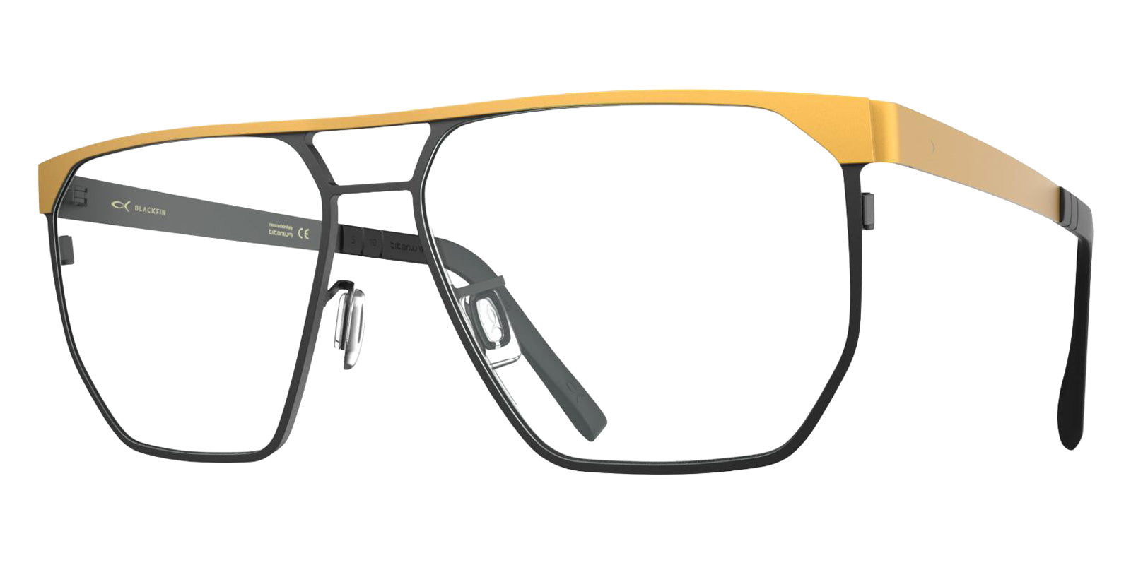 Blackfin® SANDPOINT BLF SANDPOINT OCHRE YELLOW/LAVA GRAY 1918 58 Eyeglasses - OCHRE YELLOW/LAVA GRAY 1918