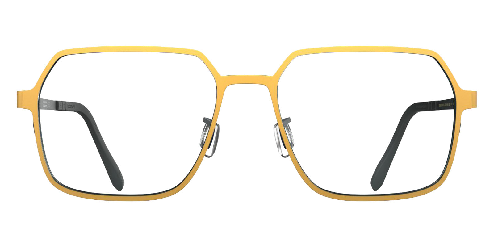 Blackfin® STINSON BLF STINSON OCHRE YELLOW/BLACK INK 1924 56 Eyeglasses - OCHRE YELLOW/BLACK INK 1924