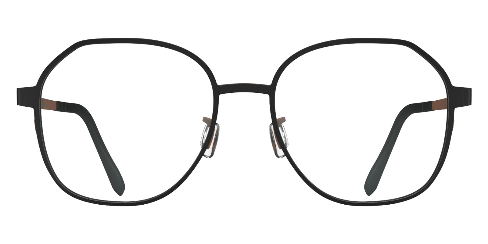 Blackfin® VENICE Eyeglasses - MATT BLACK/COIN COPPER 1744