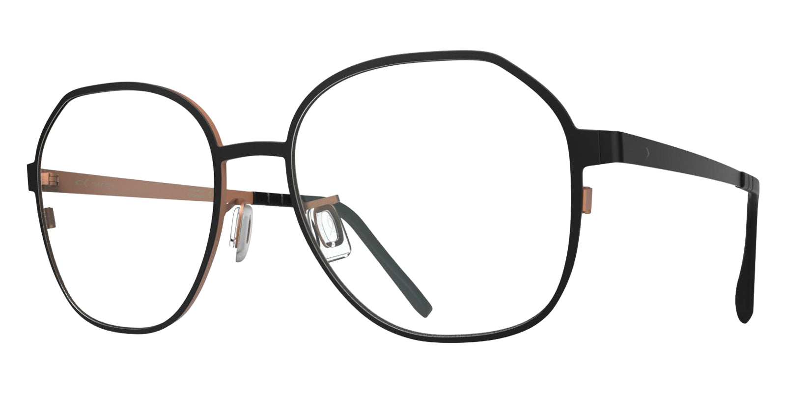 Blackfin® VENICE Eyeglasses - MATT BLACK/COIN COPPER 1744
