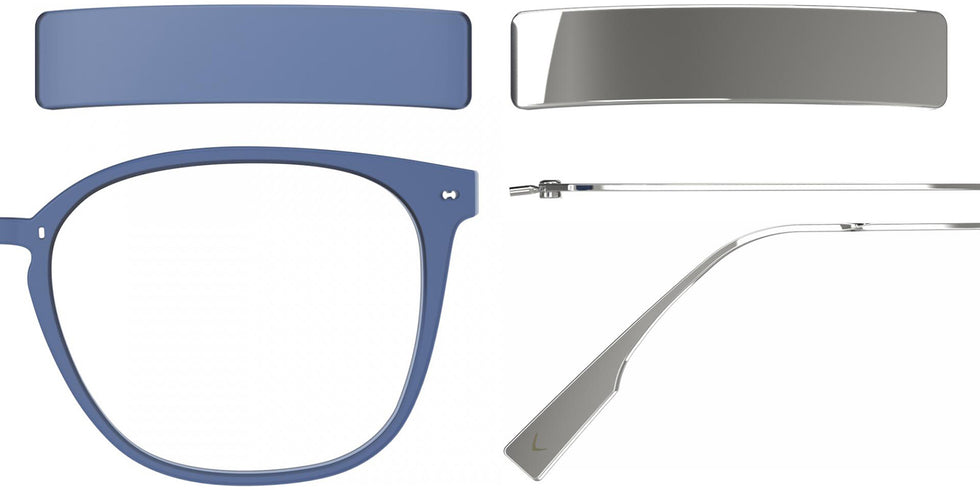 Blackfin® VITRA F1-D1 Eyeglasses BLF VITRA F1-D1 OP 19271788 50 - Matte Classic Blue/Shiny Silver