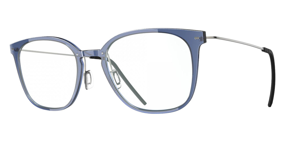 Blackfin® VITRA F1-D2 Eyeglasses BLF VITRA F1-D2 OP 19261942 50 - Shiny Classic Blue/Brushed Silver