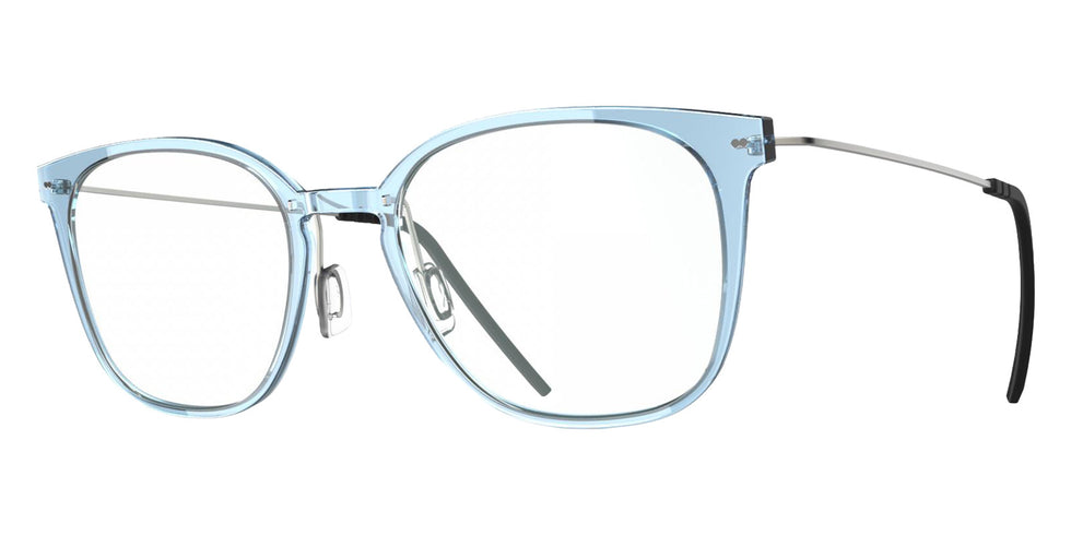 Blackfin® VITRA F1-D2 Eyeglasses BLF VITRA F1-D2 OP 19281942 50 - Shiny Sky Blue/Brushed Silver