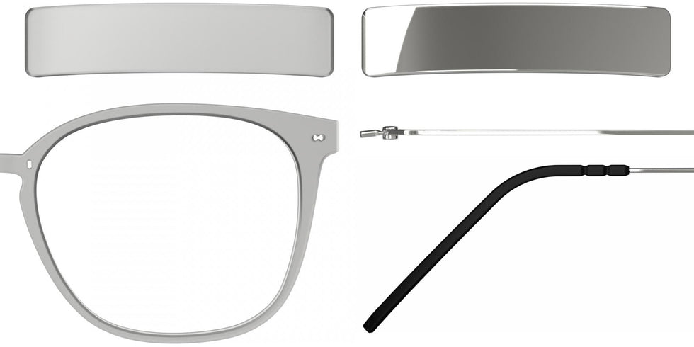 Blackfin® VITRA F1-D2 Eyeglasses BLF VITRA F1-D2 OP 19331788 50 - Matte Driftwood Gray/Shiny Silver